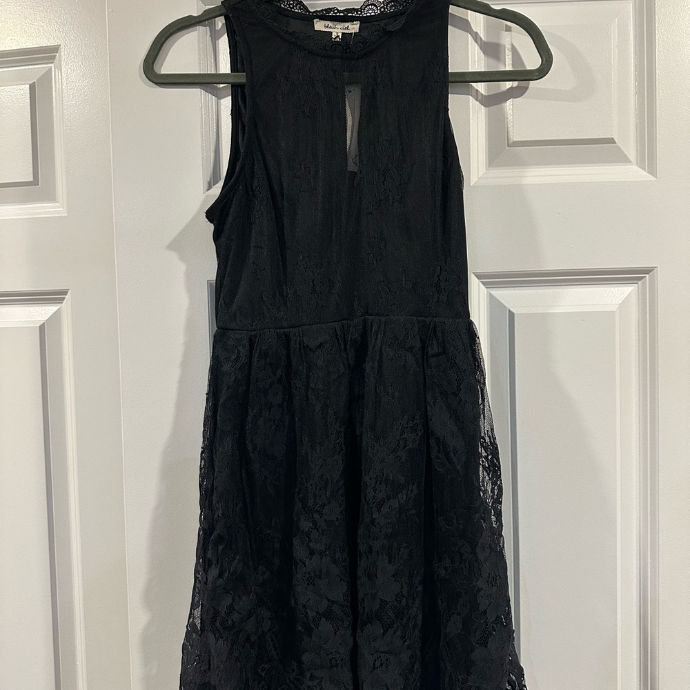 Ladies Black Lace mini dress